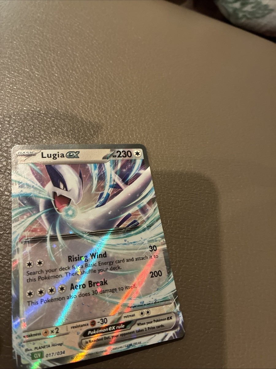 Ultra Rare Lugia Ex Card Brand New No Damage With Shimmer Stars
