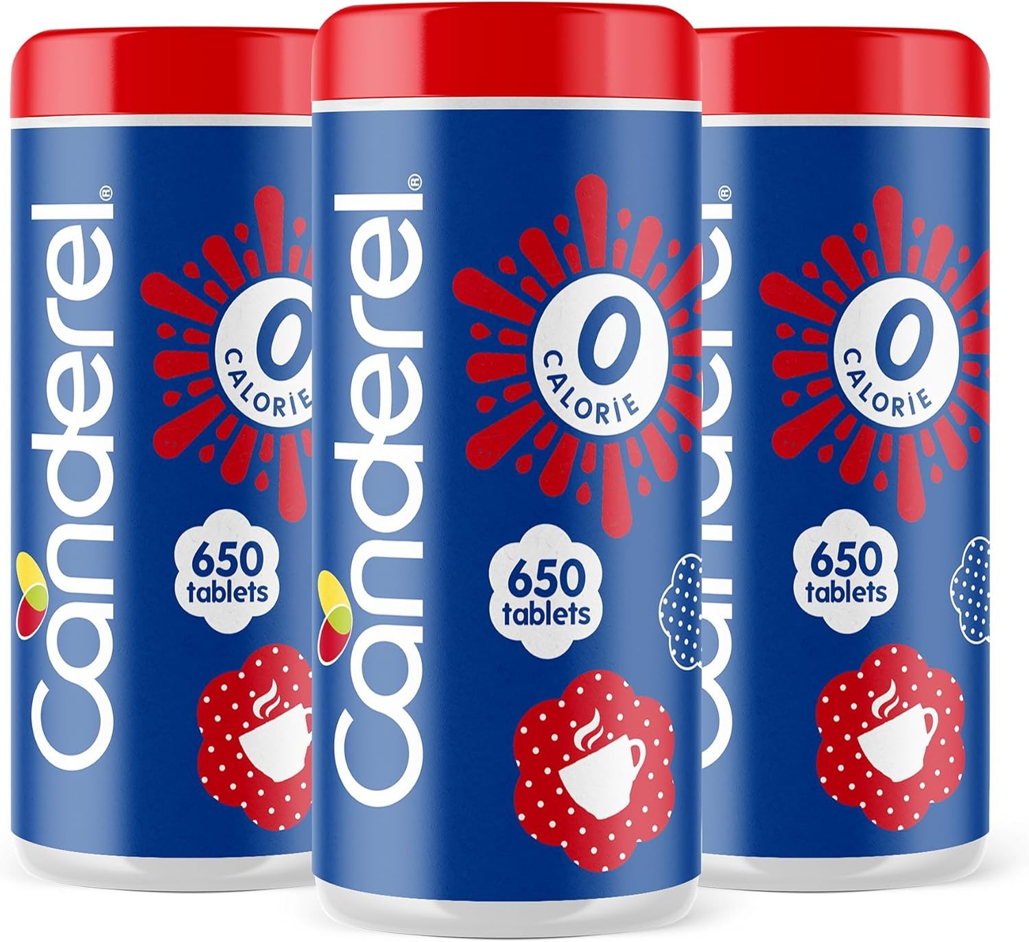 Canderel Sweetener 650 Tablets - Zero Calorie Sugar Alternative - Pack of 3 (19