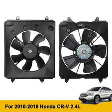 For 2010-2016 Honda CRV CR-V 2.4L L&R AC Condenser Radiator Cooling Fan Assembly