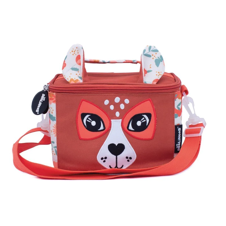 Les Deglingos Lunch Bag Melimelos the Deer Insulated w/ Handle and Crossbody Strap
