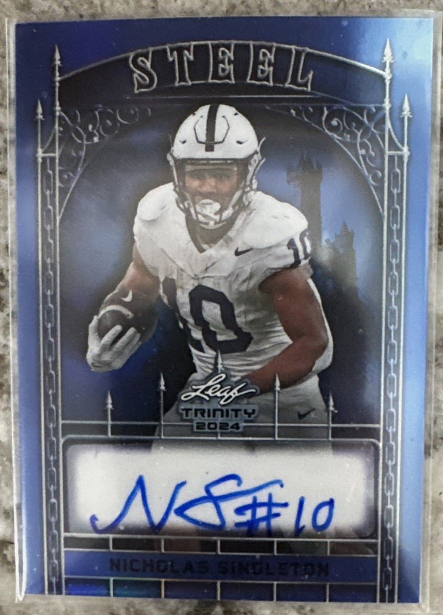 Leaf 2024 Trinity Steel Nicholas Singleton Auto #S-NS1 /10 Penn State