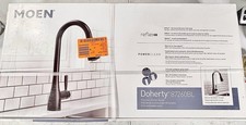 MOEN 87260BL Doherty Single Handle Pull-Down Sprayer Kitchen Faucet Matte Black