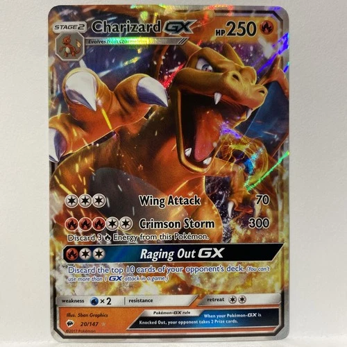 Charizard GX 20/147 Sm-Burning Shadows Holo