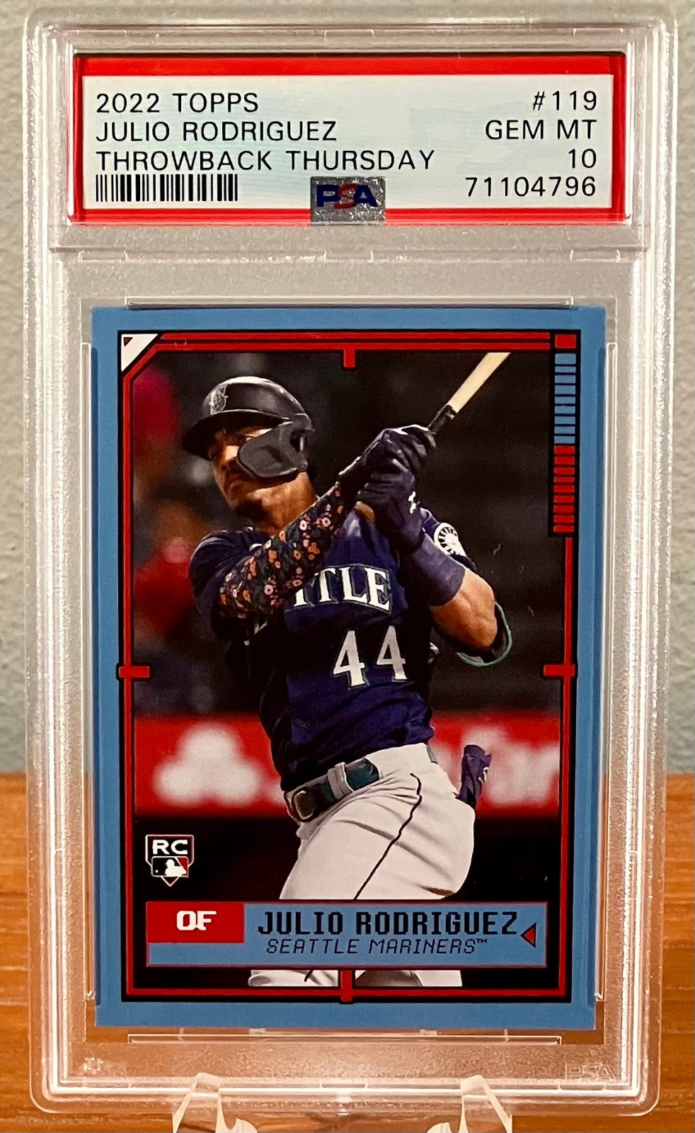 2012 Topps Throwback Thursday Julio Rodriguez RC Rookie #119 PSA 10