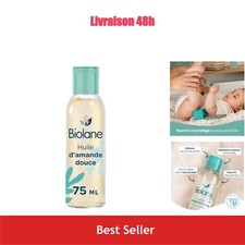 Huile d'amande douce bébé Biolane 75 ml Hydratante France