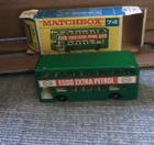 Vintage Lesney Matchbox Car Series #74 Daimler Bus Green W/ Box