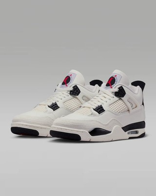 Air Jordan 4 Retro OG *Flight Club* Sail/Black/Red IM4002-100 Fast Dispatch  