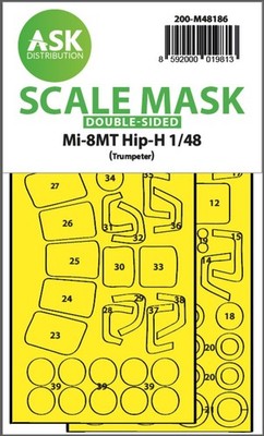 Art Scale Kit 200-M48186 - 1:48 Mil Mi-8MT double-sided express fit mask for Tru