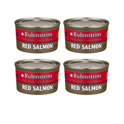 Rubinsteins Red Salmon, 7.5-Ounce (4 Pack)