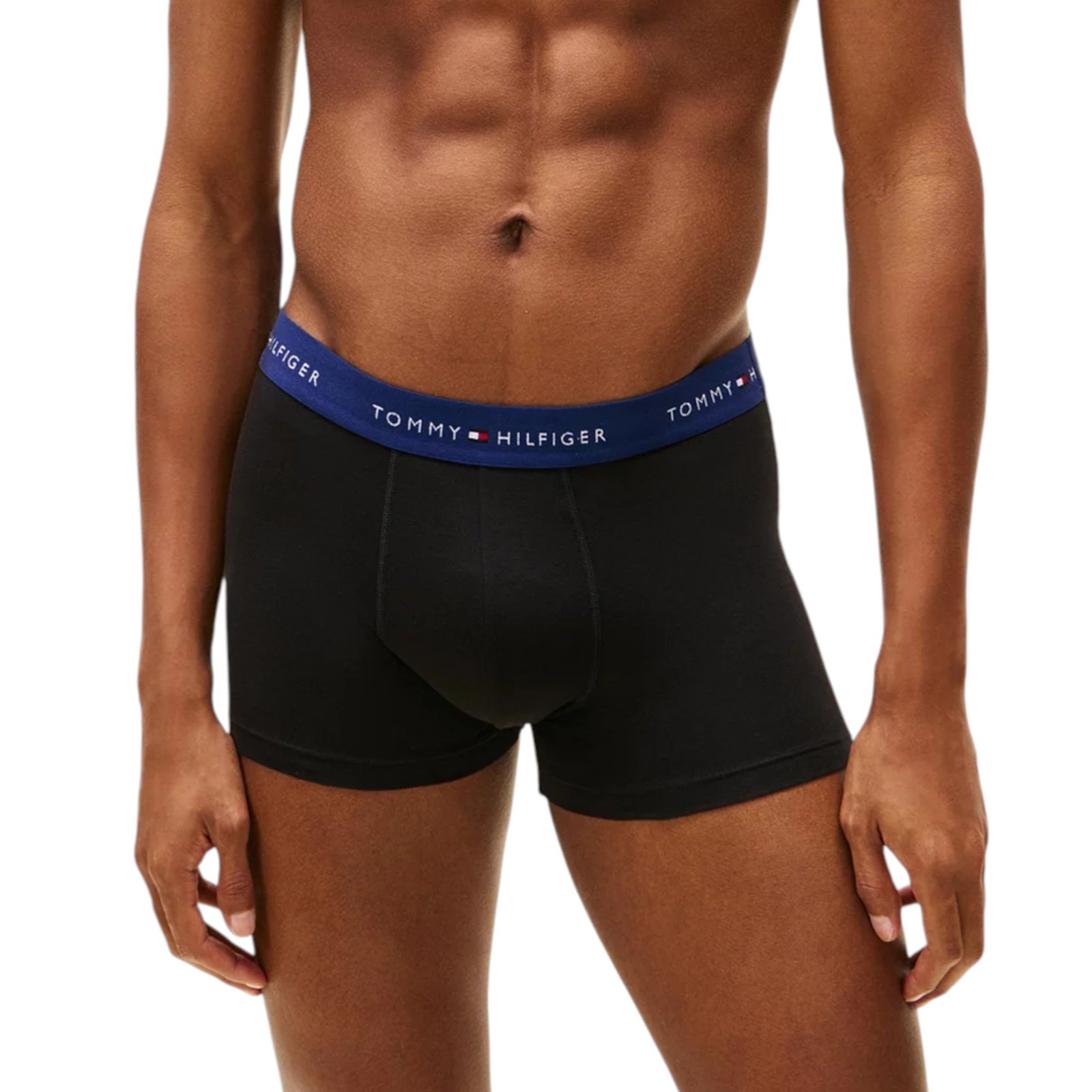 Tommy Hilfiger Men's Essential Cotton Boxer Trunks - 3 Pack Black image 4