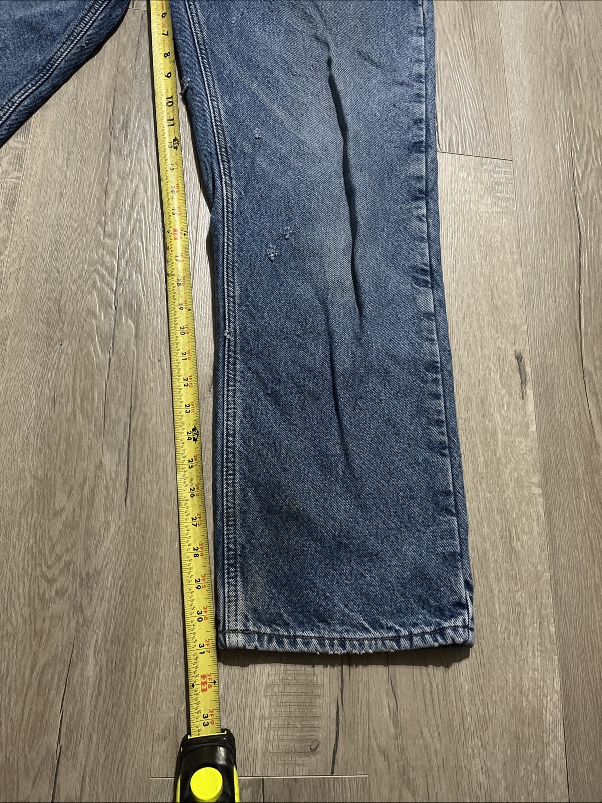 Carhartt Flannel Lined Relaxed Fit Denim Jeans Men's Sz 33X32 B172-DST thumbnail 7