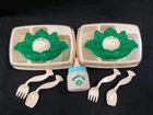 2 Cabbage Patch Kids Feeding Sets plus 1 Bottle 1984 Vintage