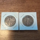 1941-D and 1942-D Walking Liberty Half Dollars Two pack, 90% Silver, Low Mintage