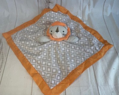 Circo Target Plush Lion Orange Gray Security Blanket Baby Lovey