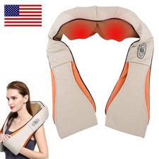 Upgraded Shiatsu Back Neck and Shoulder Massager w/ Heat Deep Tissue 3D Kneading