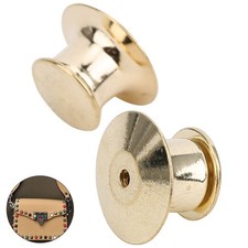 50pcs Brooch Pin Backs Bag Locking Fastener Flat Hat Name Tags Book Pin Part.