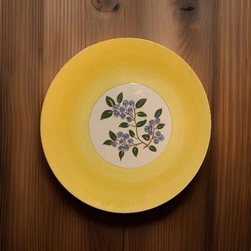 Stangl Pottery BLUEBERRY 12.5" Chop Plate Platter Vintage 1950's Hand Painted