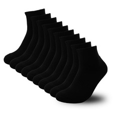 bigvalley Men's 5 Pairs Ankle Athletic Socks - Breathable, Cushioned, Running...