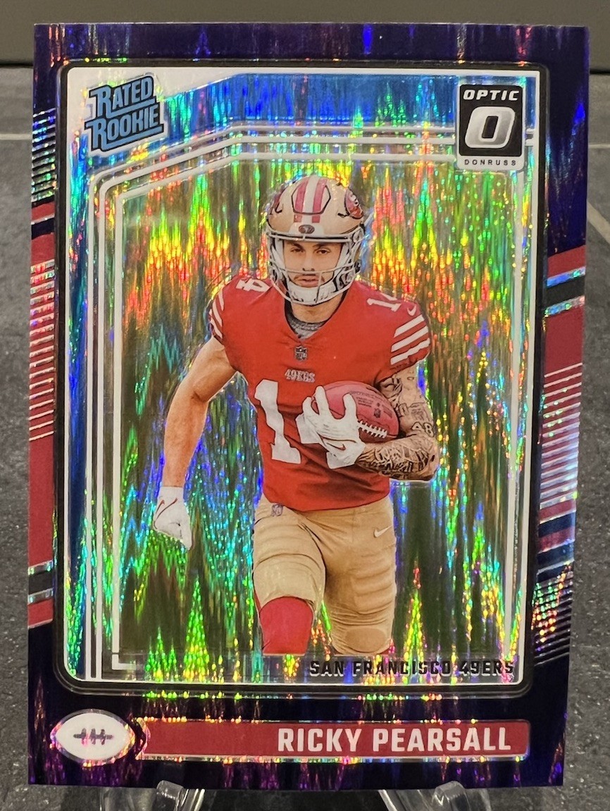 2024 Donruss Optic - Rated Rookie Ricky Pearsall #284 Purple Shock Prizm (RC)