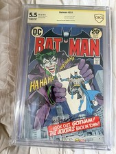 Batman #251 1973 DC Comics CBCS 5.5 Signed Neal Adams Classic Joker KEY GRAIL 🔥