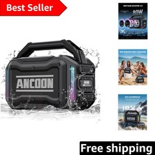 80W Loud Bluetooth Speaker with 20 Hours Playtime  Lights - Perfect for Parties