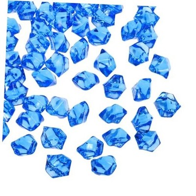  2500pcs Fake Ice Rocks Acrylic Crystals Gems Stones Dazzling Crushed Dark Blue
