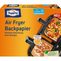 Toppits Backpapier FüR Airfryer 12X20 Cm – 20 Blatt, Fettdicht & Antihaft Mit