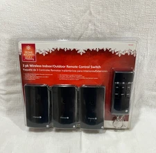 Wireless Remote Control Switch Indoor/Outdoor  3 Pack  Home Accents