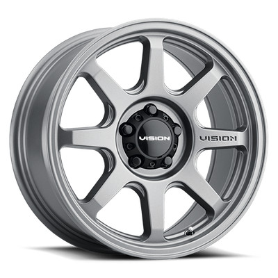 4 New 16x8 Vision 351 Flow Satin Grey 8x165.1 8x6.5 ET0 Wheels Rims