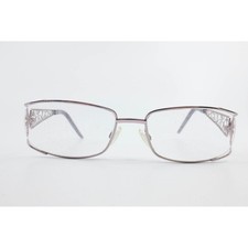 Just Cavalli Zaffiro 419 Eyeglass Frames Purple Metal Filigree Rectangular
