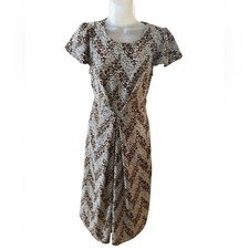 Bobeau Leopard Print Wrap Dress