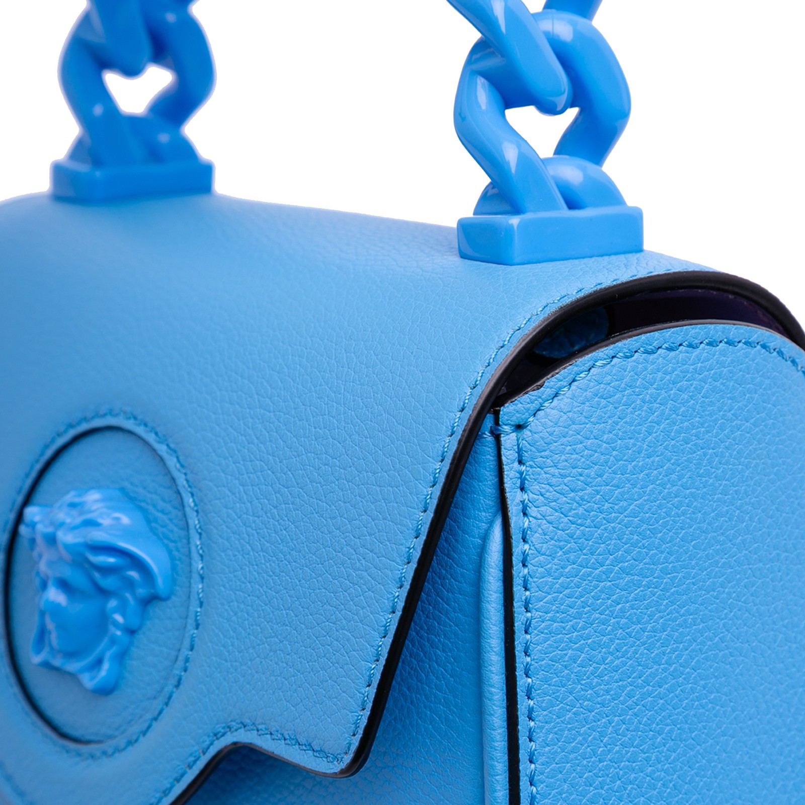 Authenticated Versace Mini Leather La Medusa Ligh… - image 7