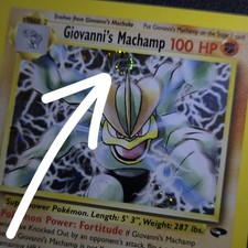 WHOLE SWIRL 🌀💫 Giovanni's Machamp 6/132 Gym Challenge Holo Carta Pokemon Rara