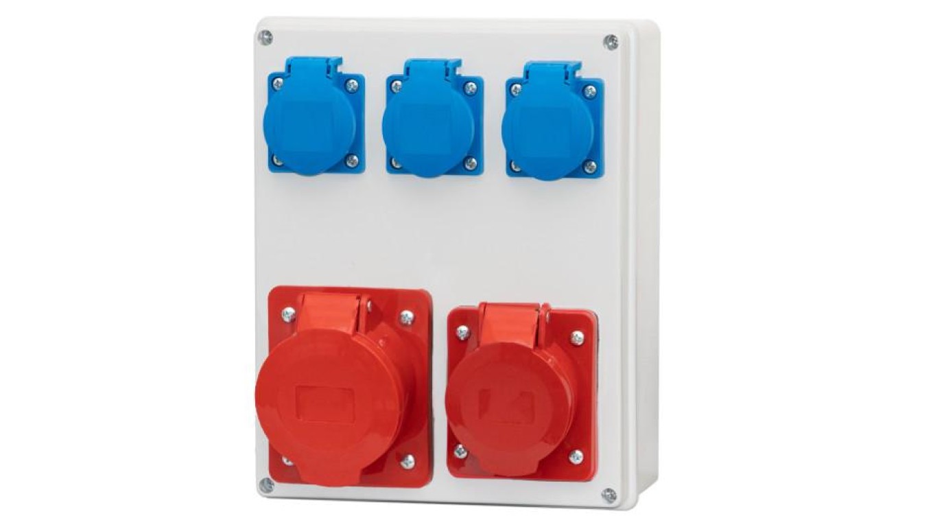 Distribution R-240 Sockets 16A 5p, 32A 5p, 3x230V F3.0768