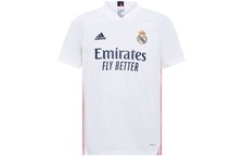 adidas Real Madrid 20-21 Season Home Jersey With Letter Logo Stripes