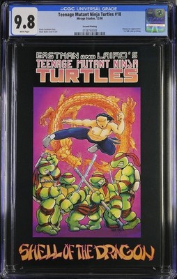 TEENAGE MUTANT NINJA TURTLES #18 2nd Printing CGC 9.8 White Pgs *Rare!* 1990