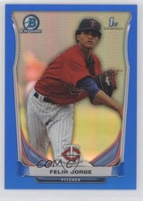 2014 Bowman Chrome Prospects Blue Refractor 153/250 Felix Jorge #BCP96 1s8