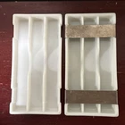 2 Vintage Milk Glass Dental Tool Tray  American Cabinet Co #18 USA