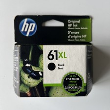 HP 61XL Black High Yield Ink Cartridge - CH563WN 140 New Original OEM Authentic
