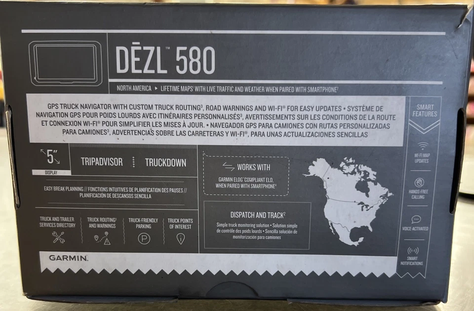 Garmin Dezl 580 LMT-S 010-01858-02 5 inch Display Truck GPS Navigation System - Image 3 of 4