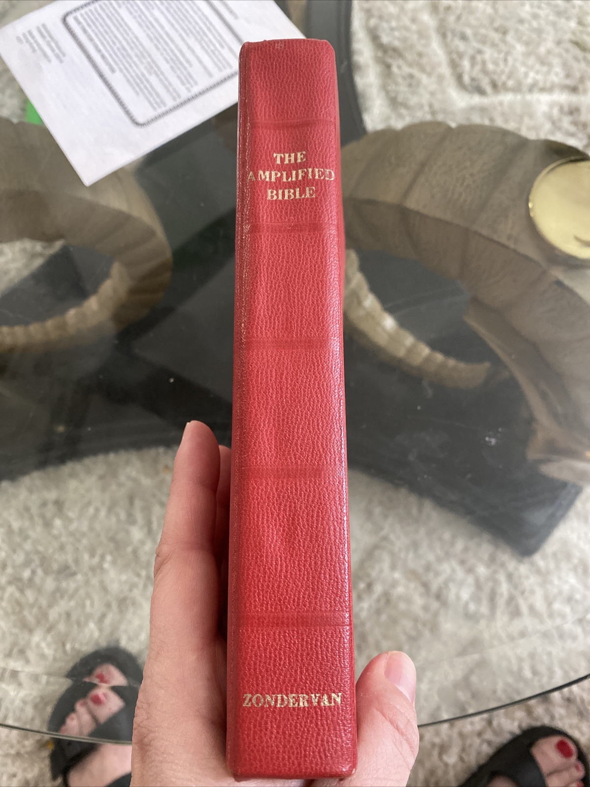 The Amplified Bible Zondervan 1965 Genuine Leather/pleather 8th