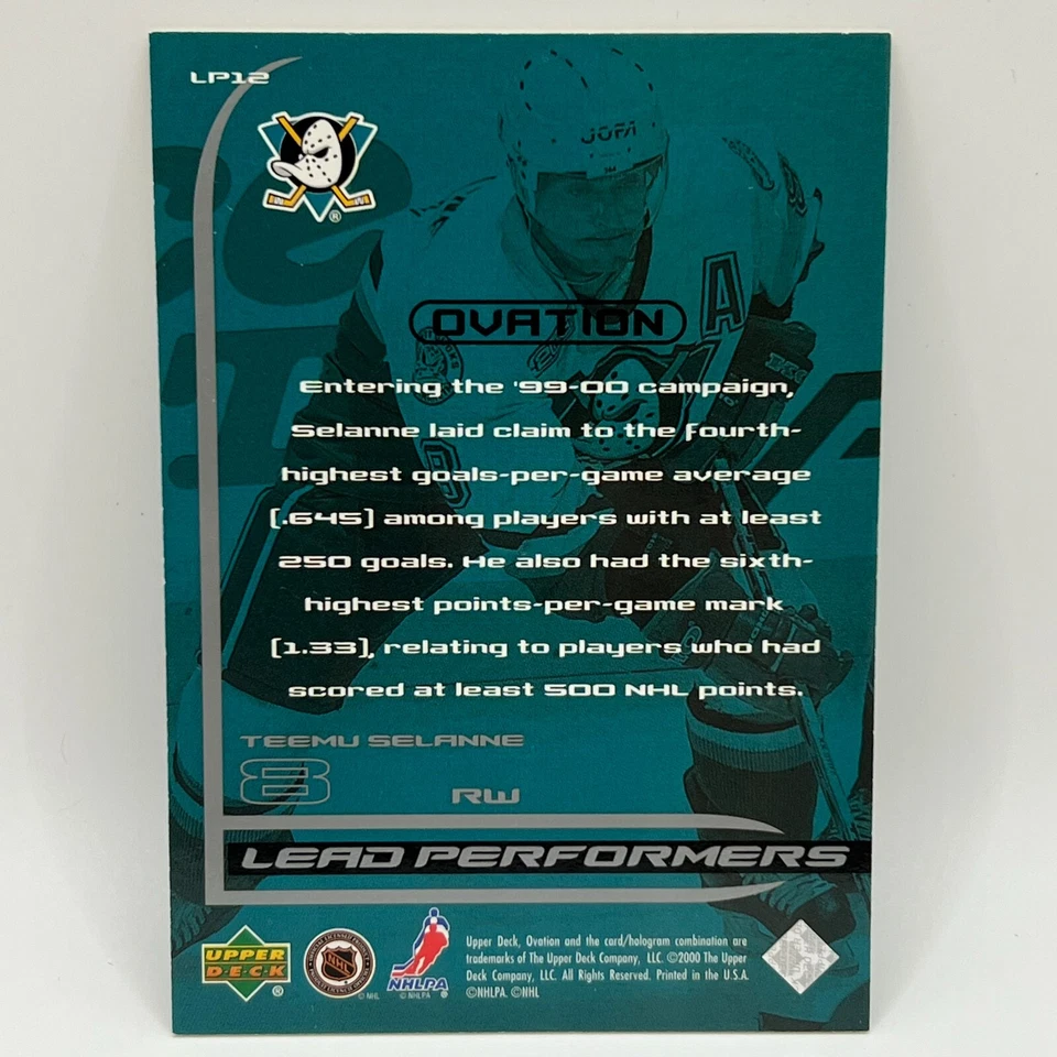 1999-00 Upper Deck Ovation Lead Performers Pick One! Complete your Set! - Image 2 of 2