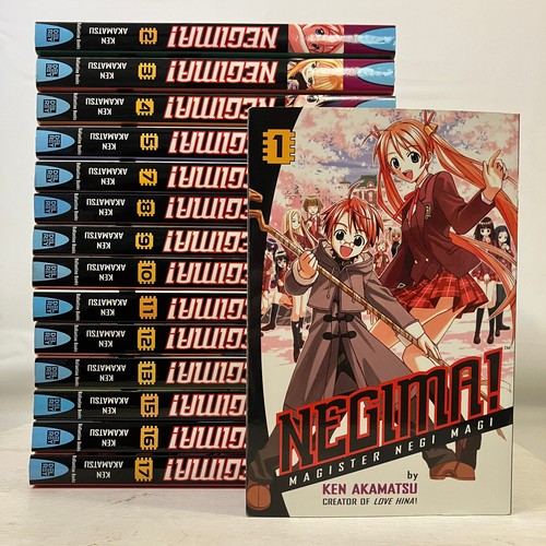 Negima Magister Negi Magi Vol 1-5 7-13 15-17 by Ken Akamatsu Lot of 15 TPB Manga