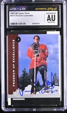 Vincent Lecavalier Signed 1997-98 Upper Deck Rookie Card #412 CGC AU JSA 10 Auto