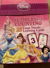 Disney Princess 25 Numbers and Counting Learning Flash Cards 