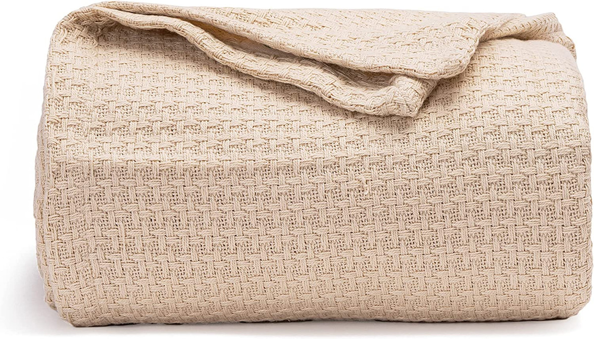 100% Organic Cotton Thermal Blankets - Queen Size Thermal Blanket - All  Season C | eBay