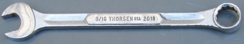 THORSEN TOOLS, 9/16" SAE, OPEN/BOX END COMBINATION WRENCH, 12 POINT, 2018