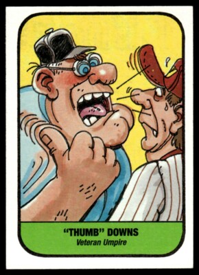 1991 Confex Fun Stuff Hit Spit Swear Scratch Steal THUMBS DOWN #52