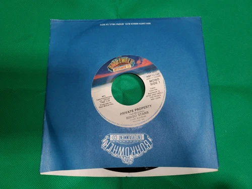 Ringo Starr (of The Beatles )- Private Property (1982) 7" 45 PROMO Record