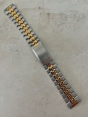 Bracelet De Montre Métallique 20 Mm Bicolore - Acier Inox - Neuf Sans étiquette